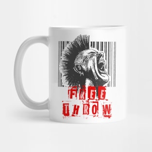 free throw on the barcode punk Mug